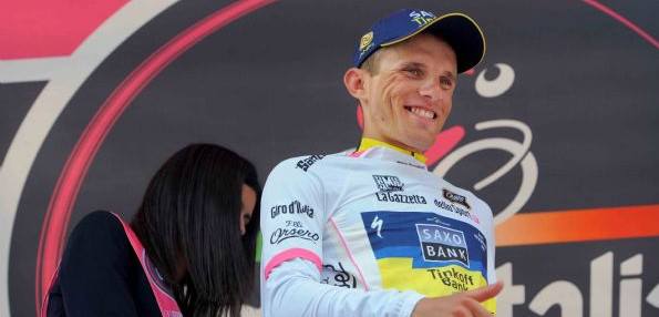 Maillot blanc un temps sur le Tour d'Italie, Rafal Majka a montré que la Pologne avait un grand avenir - Photo Saxo Tinkoff