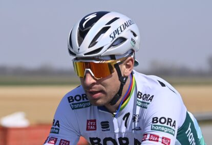 Peter Sagan a retrouvé des couleurs en arrachant une 4ème place sur la Via Roma ce samedi. Photo : RCS